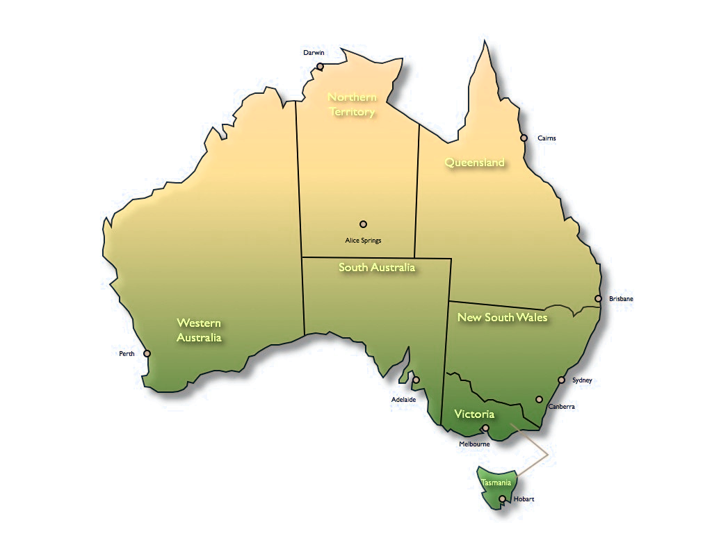 Map of Australia